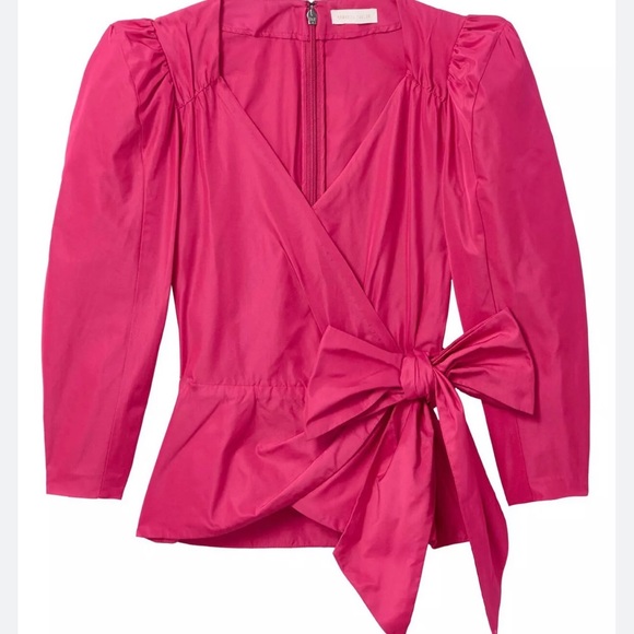 Rebecca Taylor Taffeta Bow Top - Picture 3 of 14